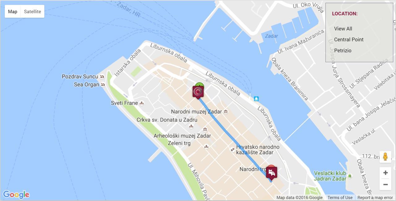 Petrizio Palace Zadar Eksteriør bilde